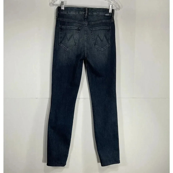 Mother Looker Skinny Jeans Size 25 Here Kitty Kitty Glitter Racer High Waisted - Picture 2 of 10